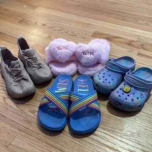 FOUR pairs of shoes . Size 2